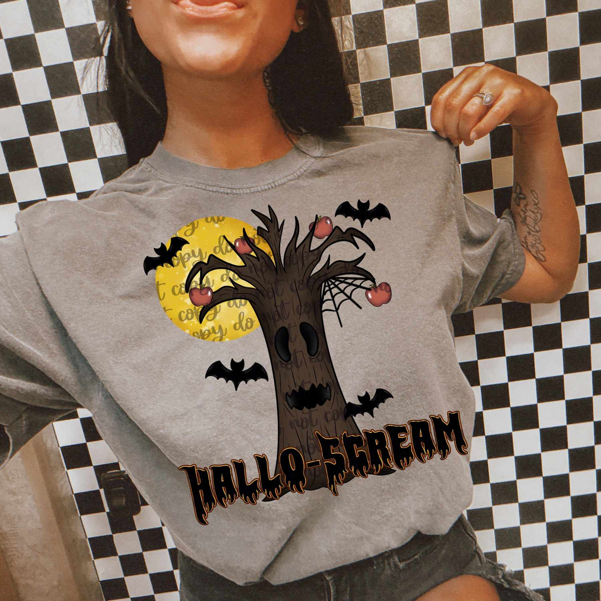 Hello scream tree (LANE) 53848 DTF transfer