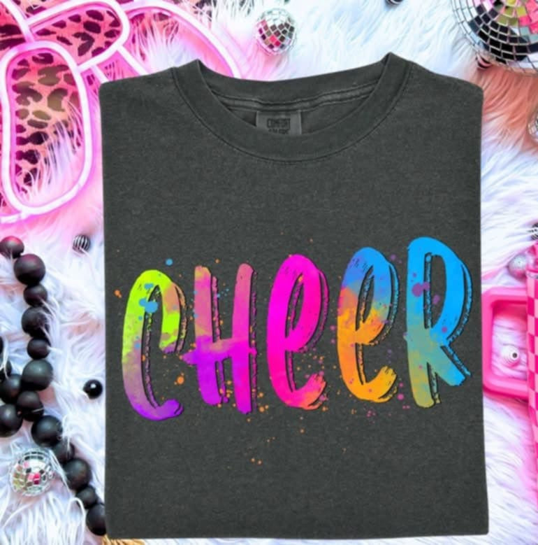 Cheer neon splash (S&G) 100428 DTF transfer