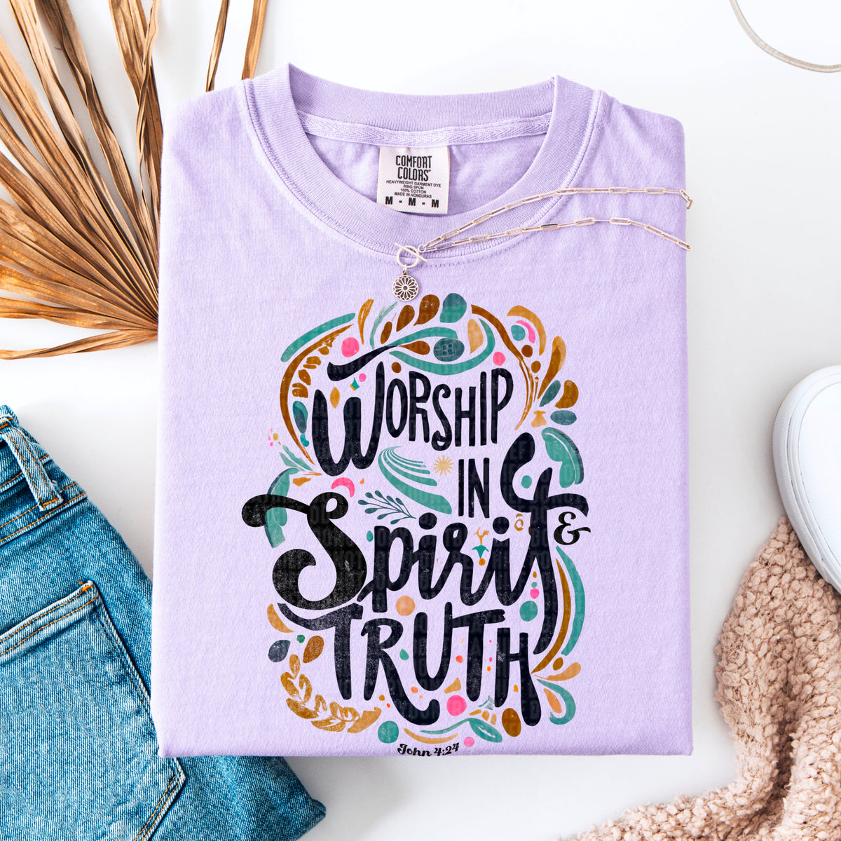 Worship in spirit truth 95517 DTF transfer