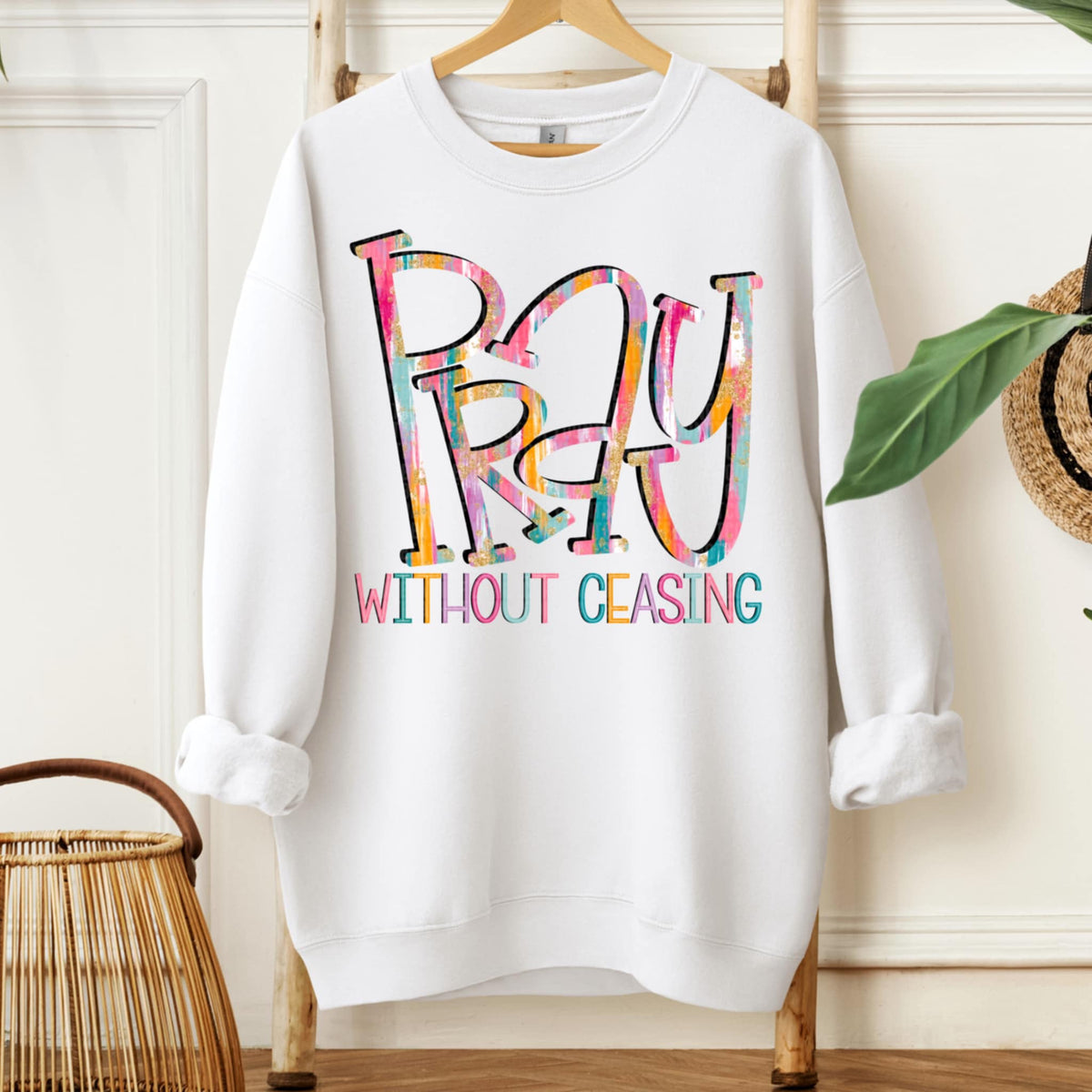 Pray Without Ceasing SDD DTF transfer