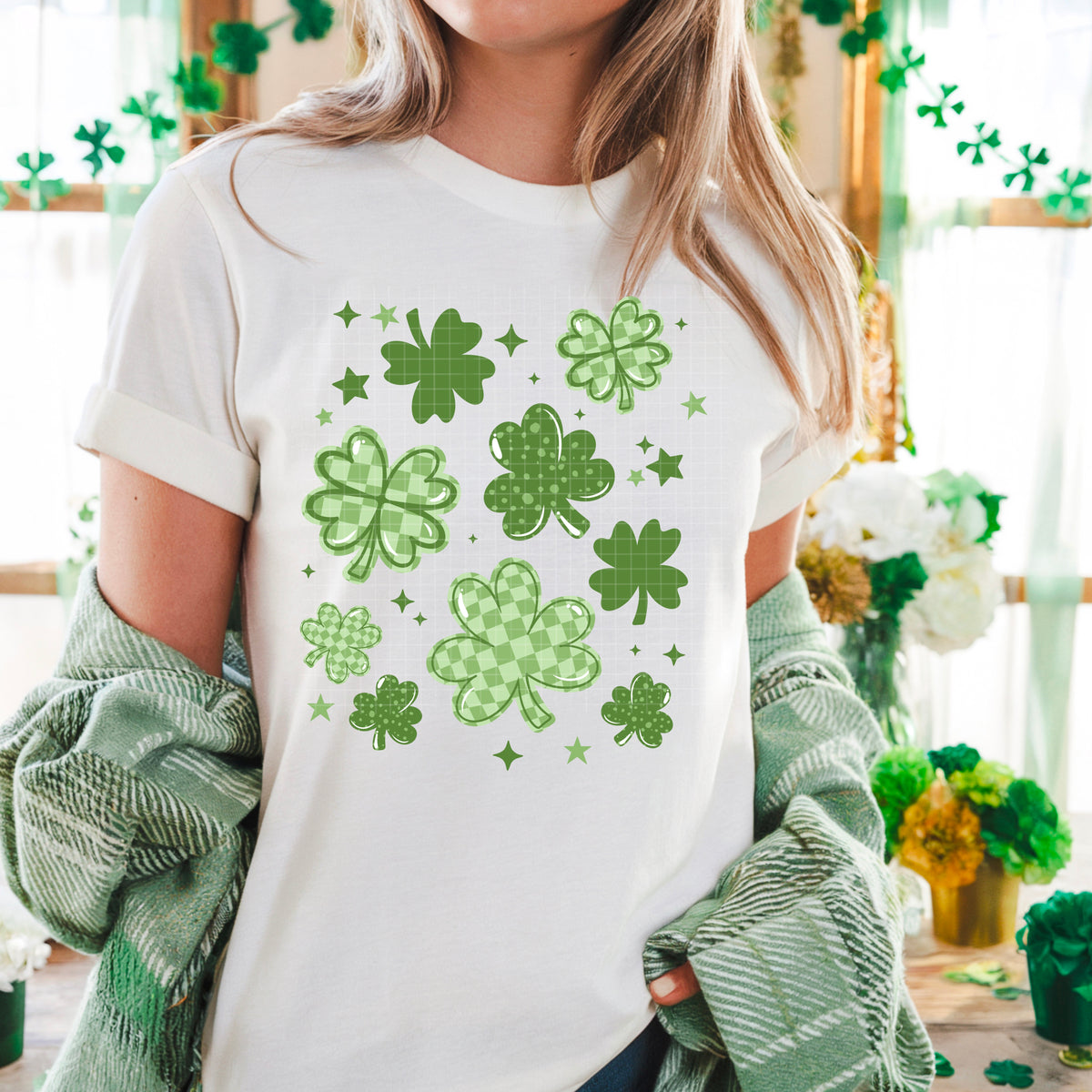 Shamrock and Clover Collage (CSC) DTF Transfer