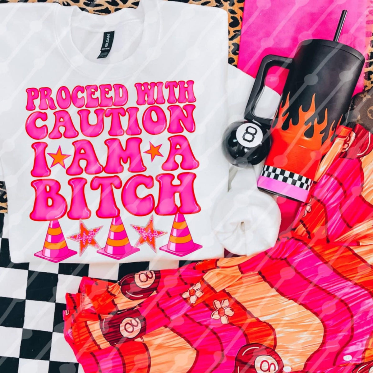 Proceed with caution (JBD) DTF transfer