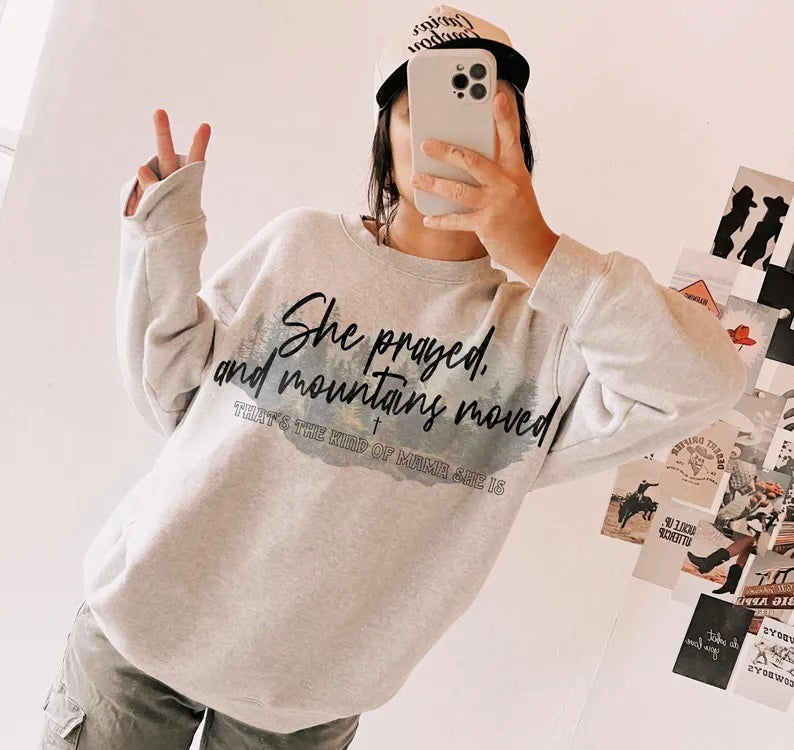 She prayed and mountains moved 98631 DTF transfer