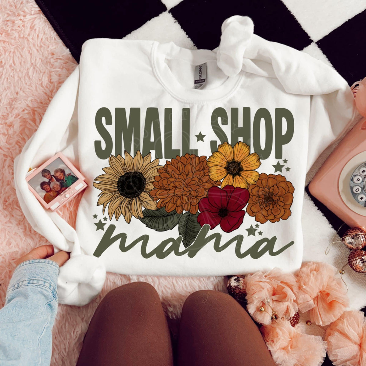 Shop Small Mama Florals (lyttle) DTF transfer