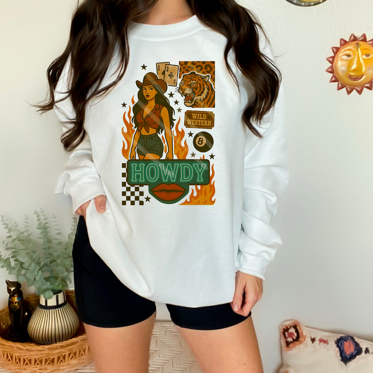 Howdy Cowgirl 110673 DTF transfer