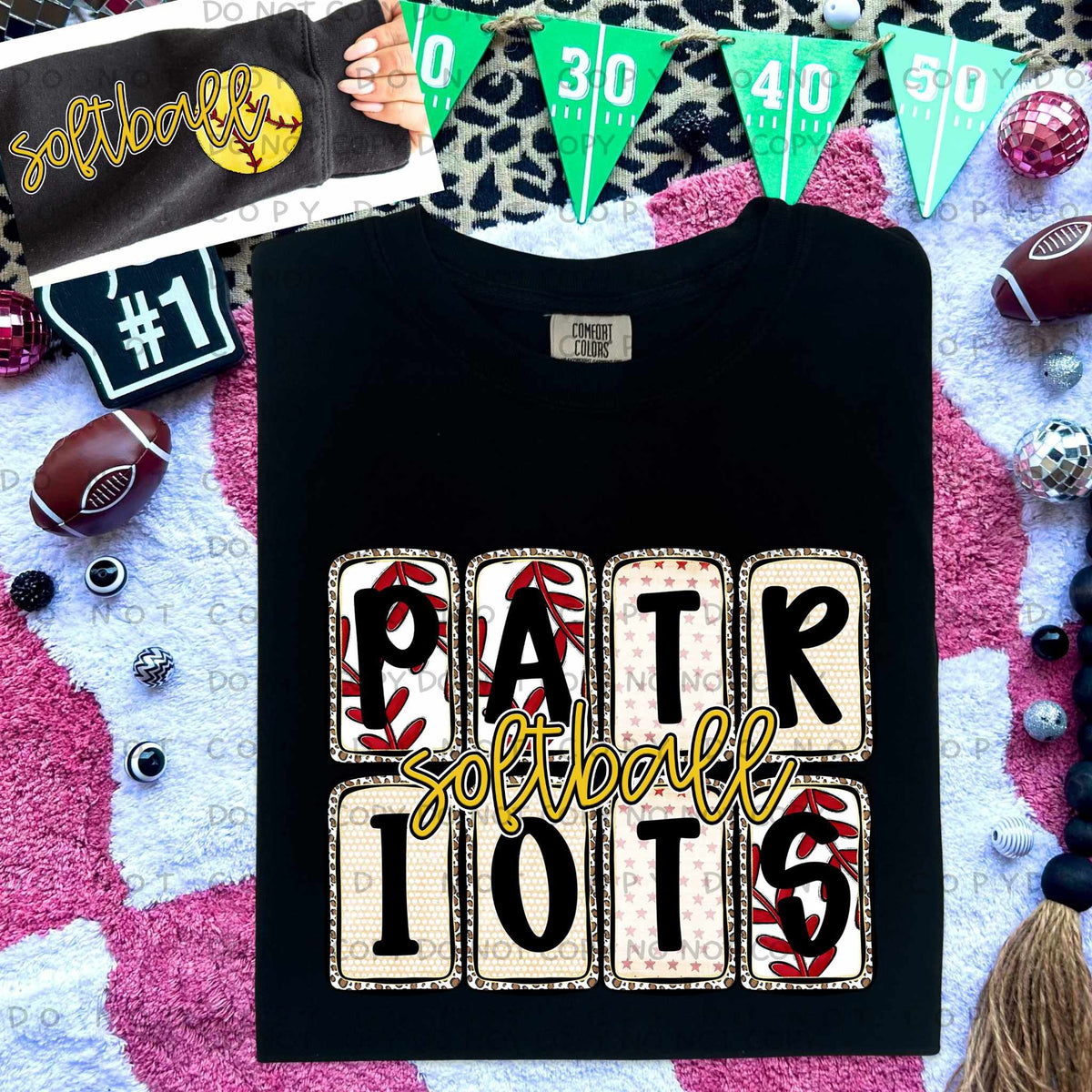 Patriots Softball FRONT (caplinger) 82648 DTF transfer