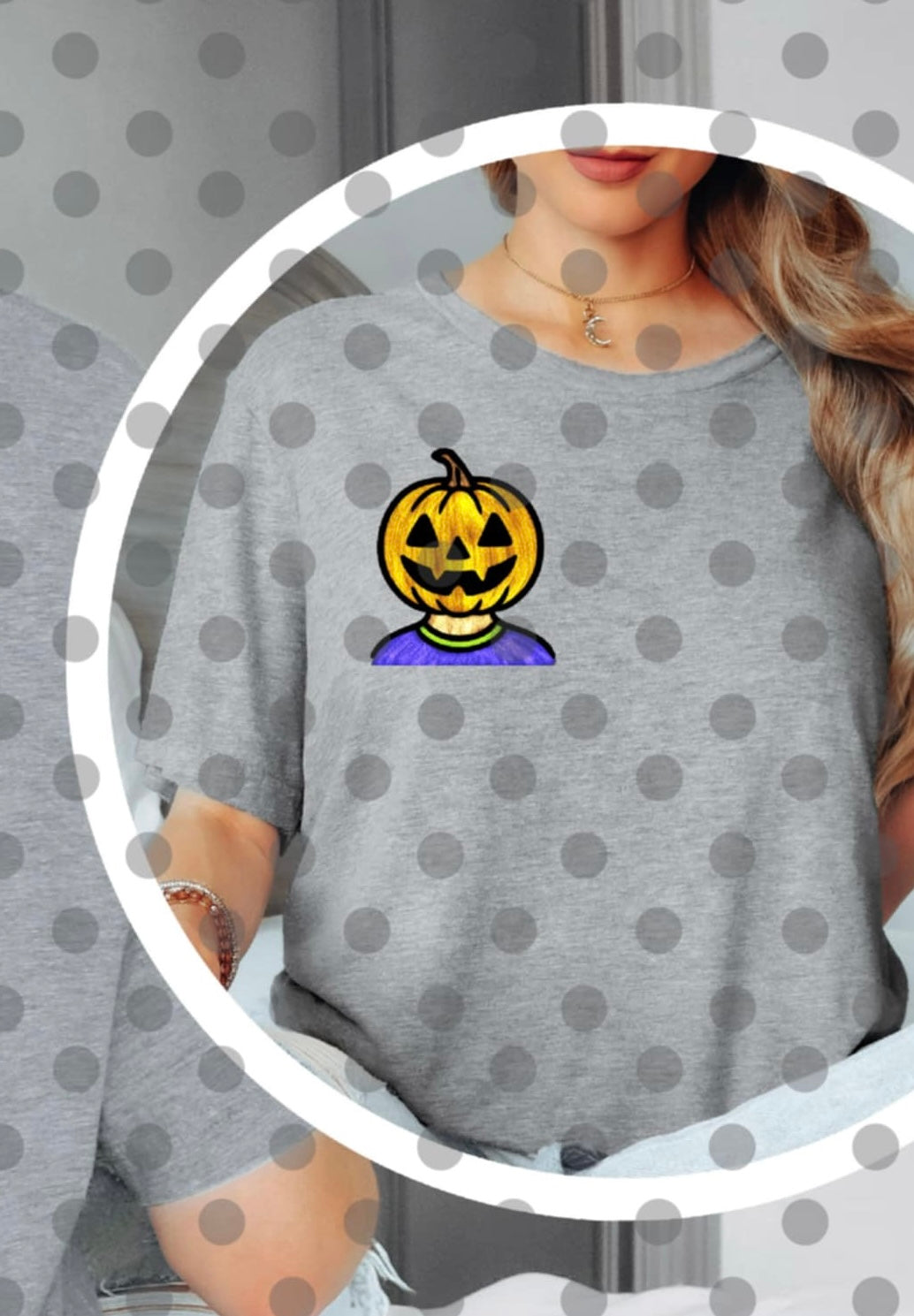 You give me the creeps pumpkin head pocket 111205 DTF transfer