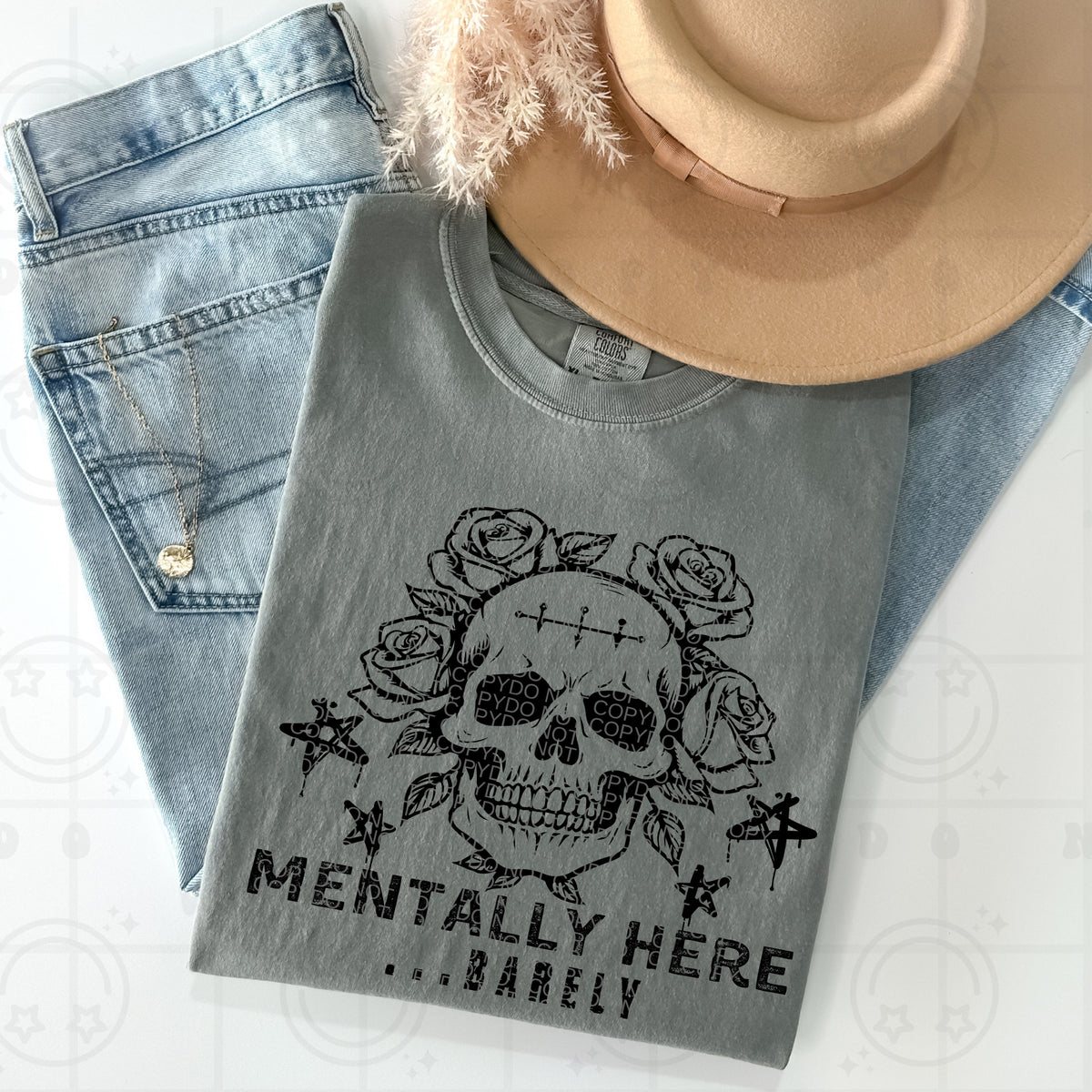 Mentally here… barely (HW) 94856 DTF transfer