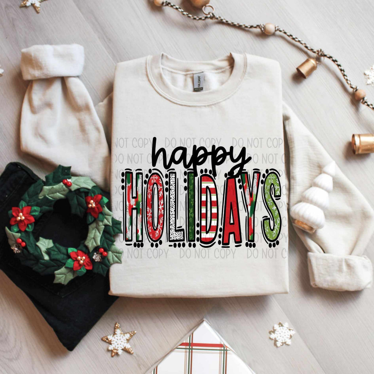 Happy holidays (SW) 60976 DTF transfer