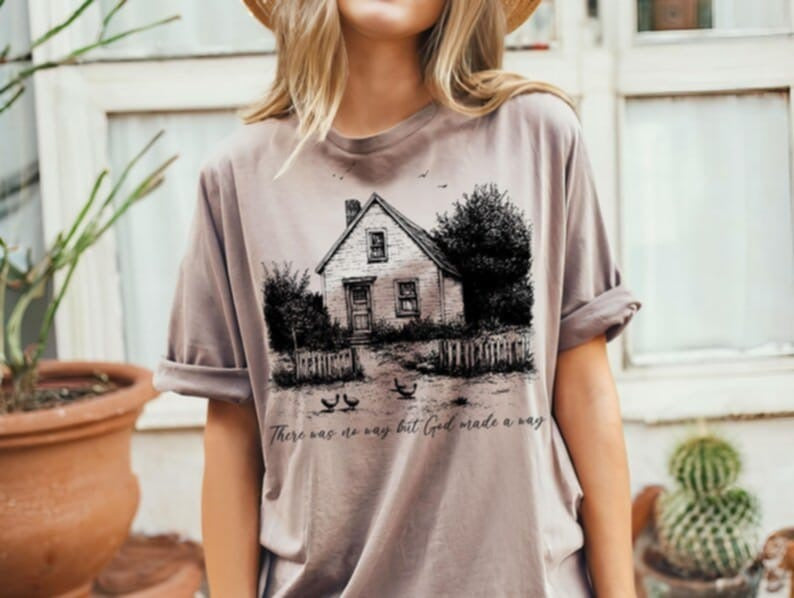 There was no way but god made a way house 87740 DTF transfer