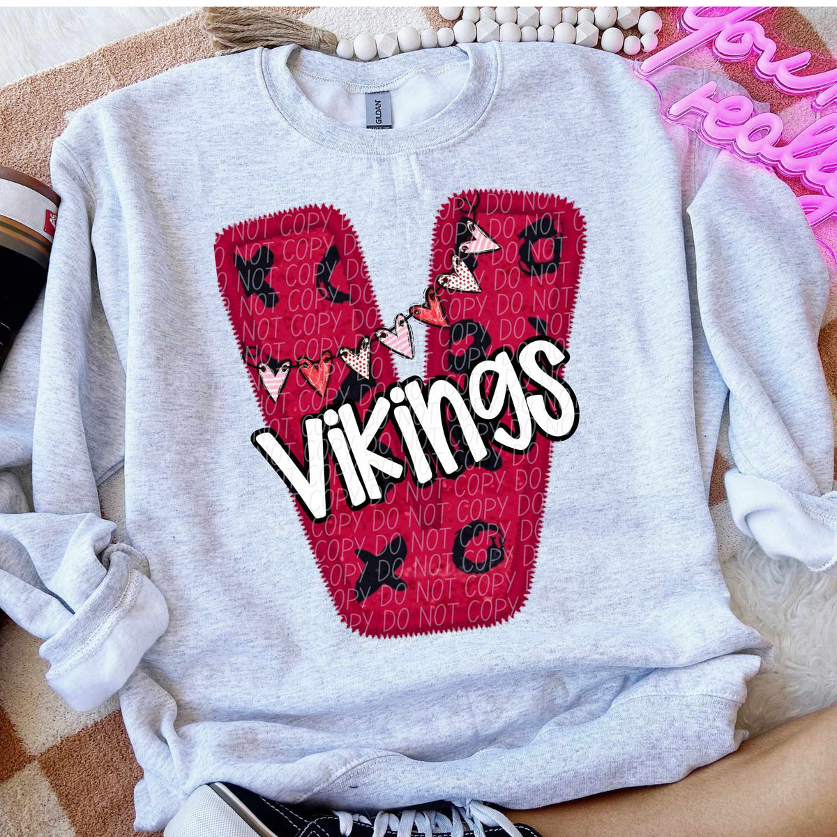 V vikings valentine (CITY) 77993 DTF transfer