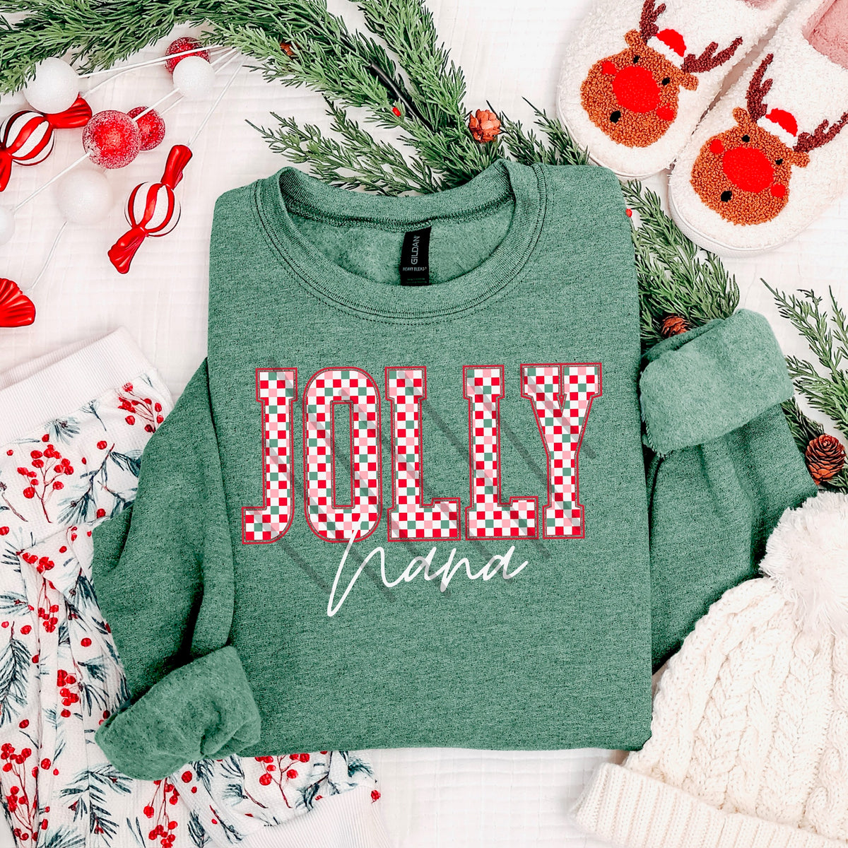 Jolly Nana Checkered (MZ) 113610 DTF Transfer