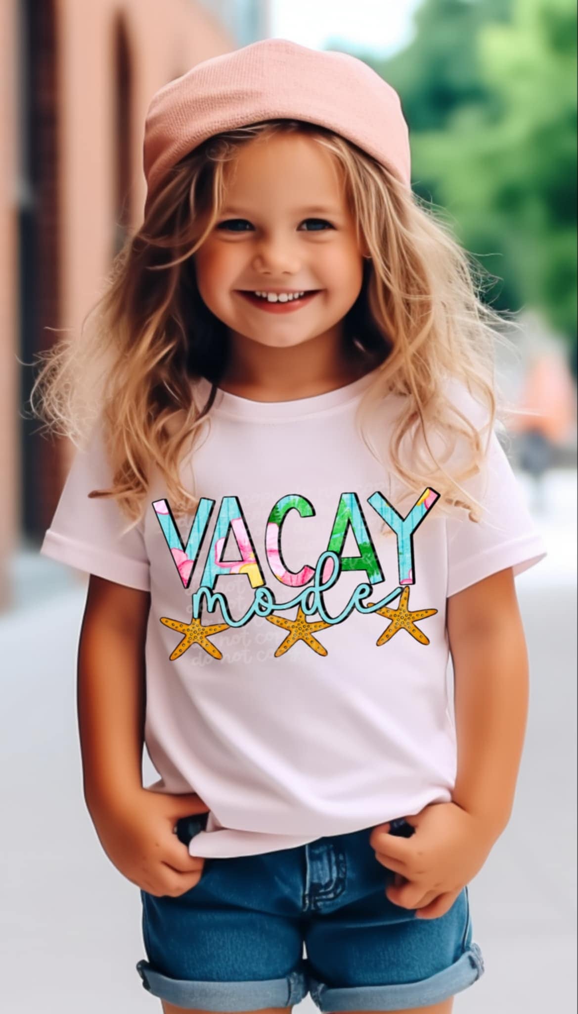 Vacay mode starfish 92546 DTF transfer