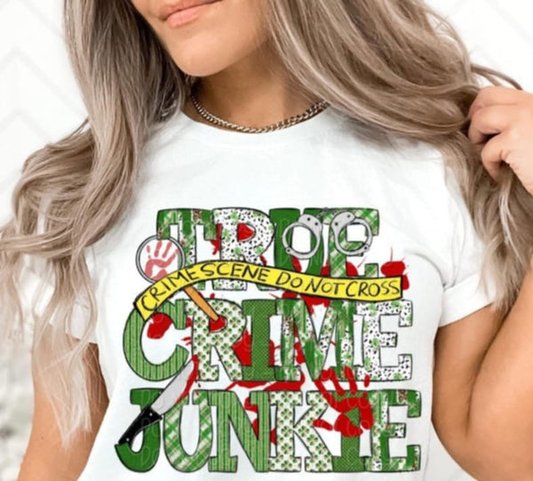 True crime junkie 85148 DTF transfer