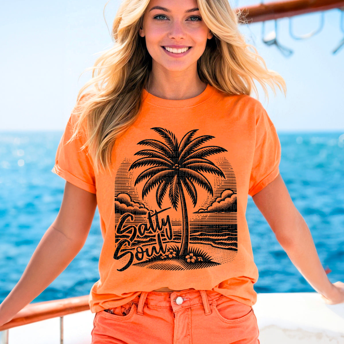 Salty soul BLACK 93399 DTF transfer