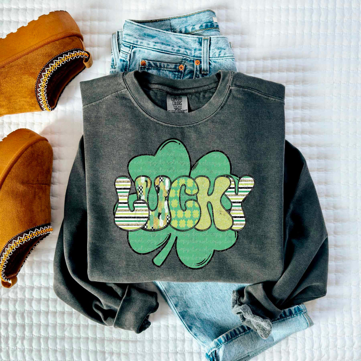 Lucky green clover (CMLD) 84753 DTF transfer