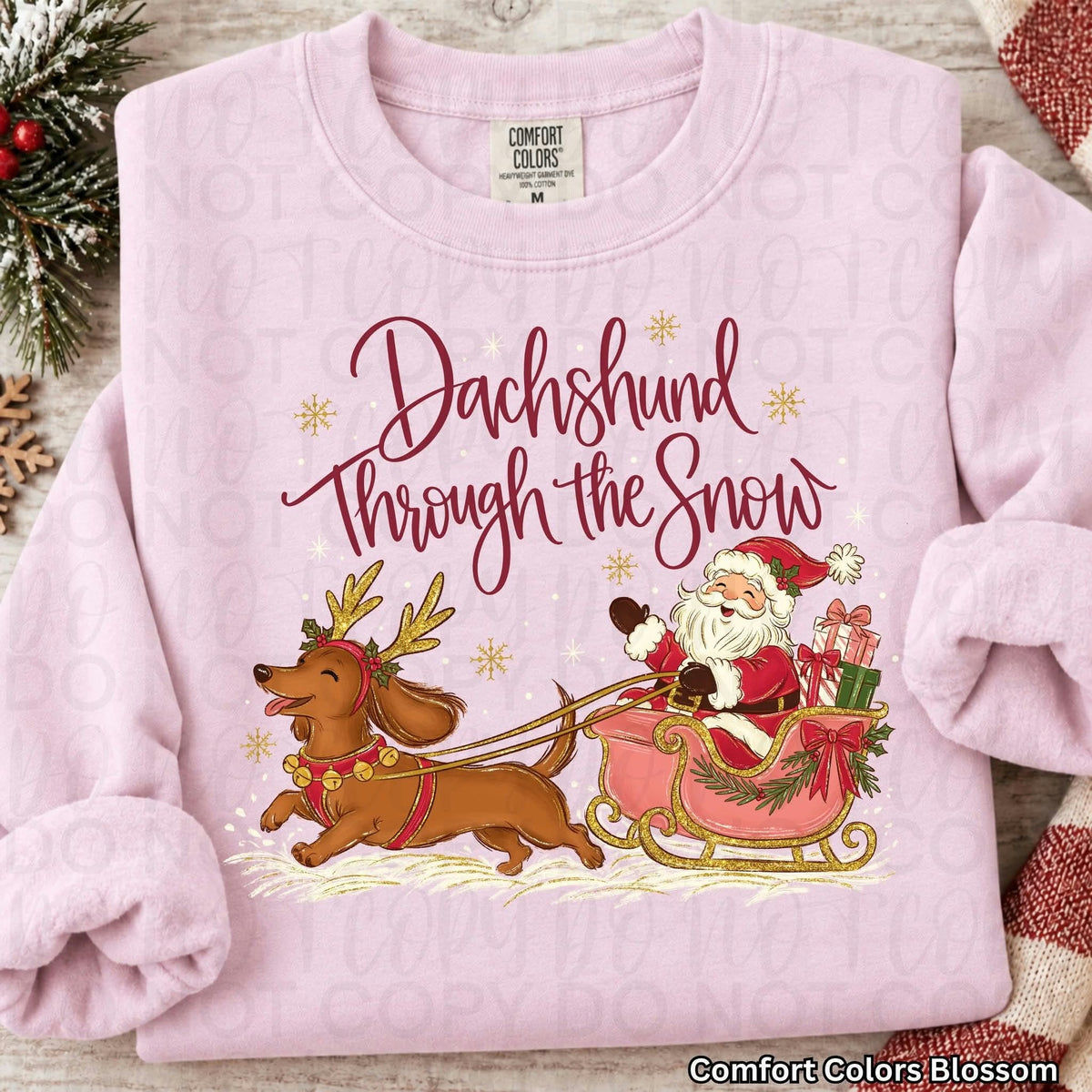Dachshund through the snow (UAC) Sunday Special DTF transfe