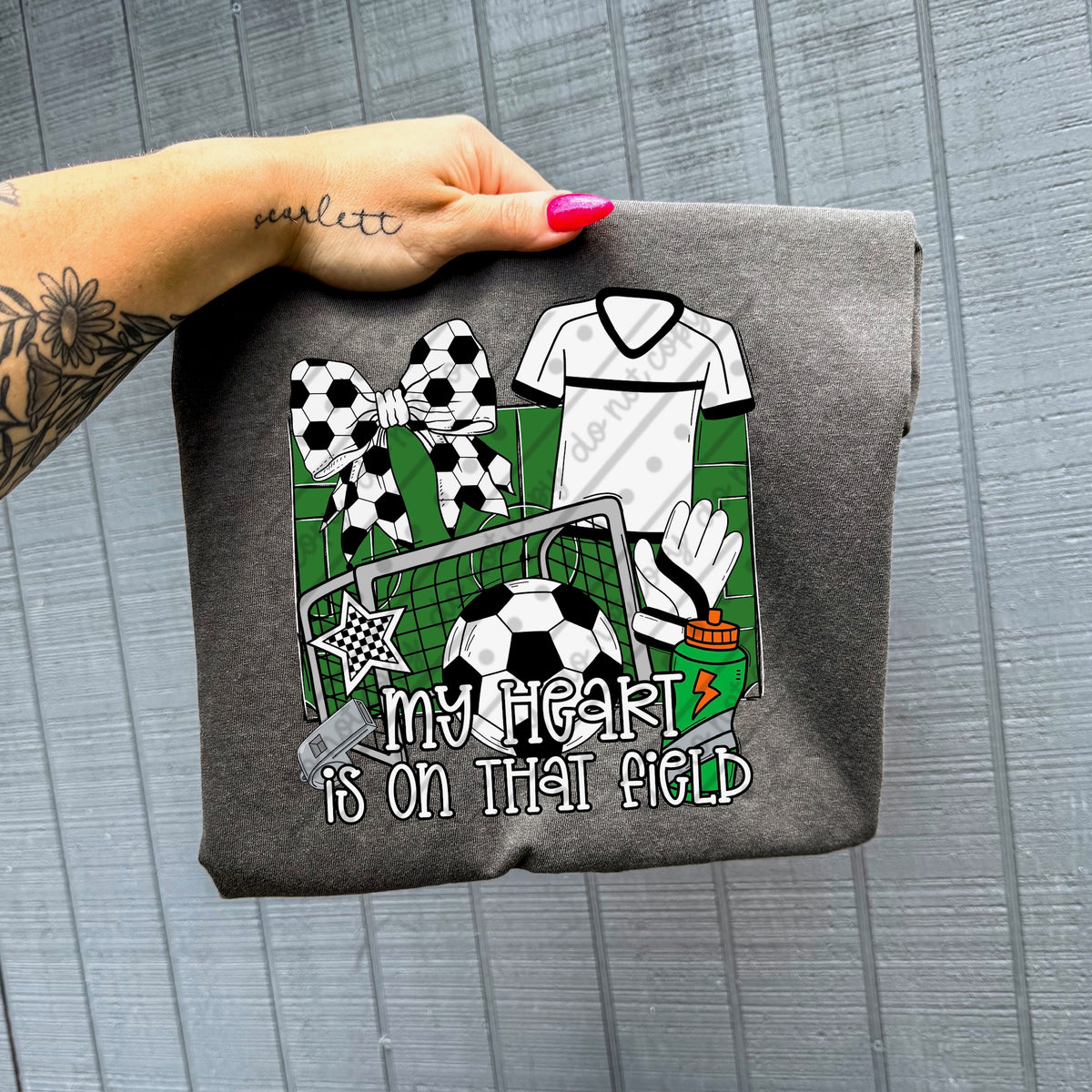 My heart is on that field soccer (MZ) DTF Transfer