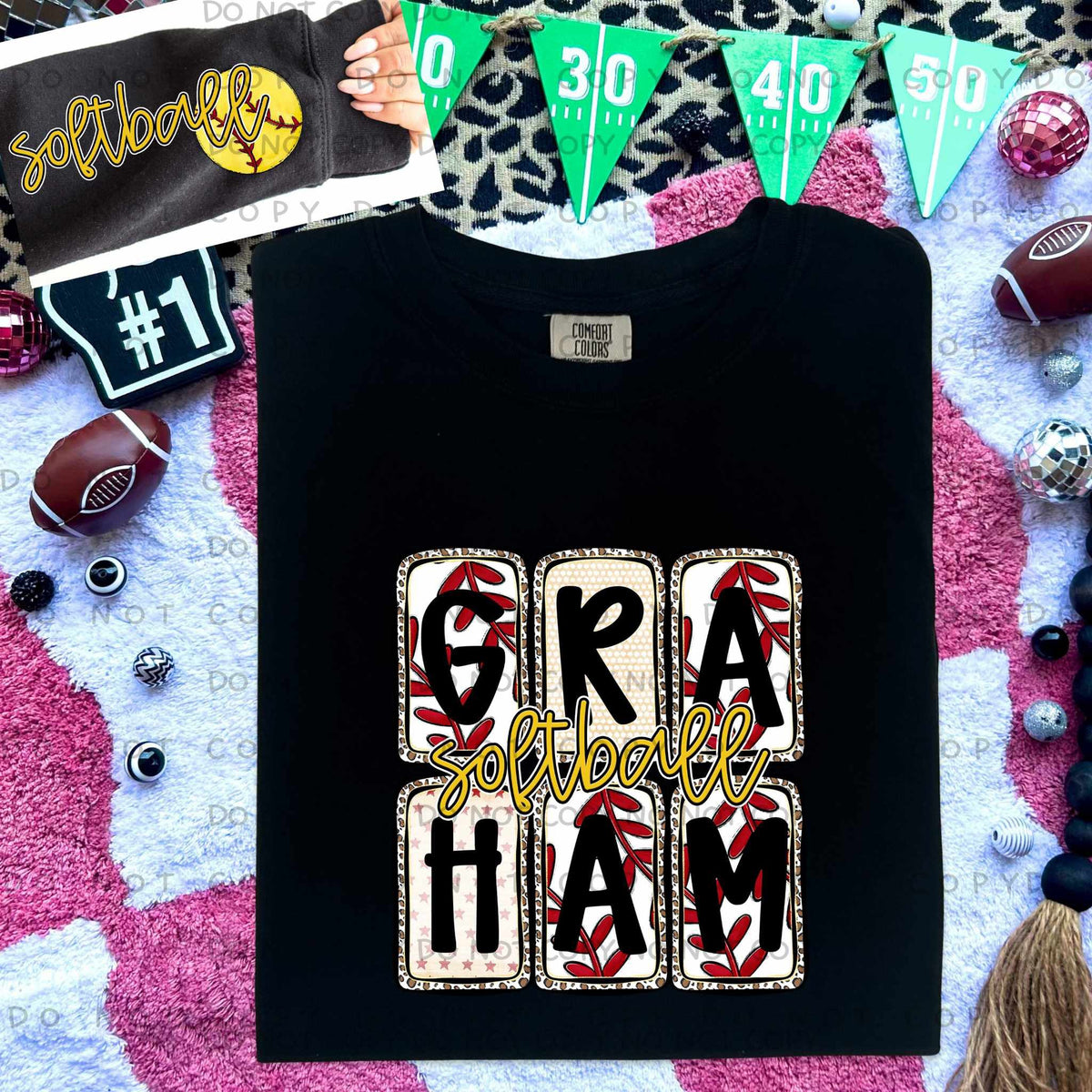 Graham Softball FRONT (Caplinger) 82811 DTF transfer