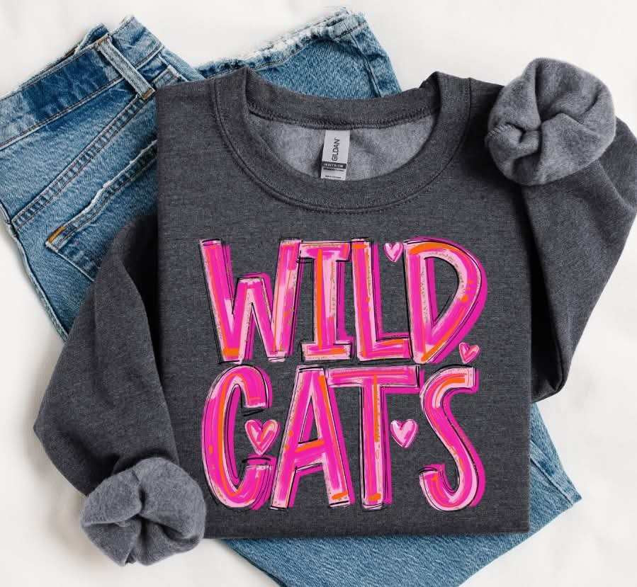 Wildcats pink brushstroke (S&G) 79639 DTF transfer