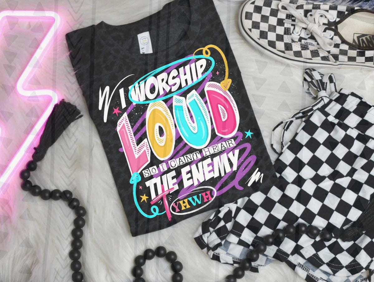 I worship loud Sunday Special DTF transfer