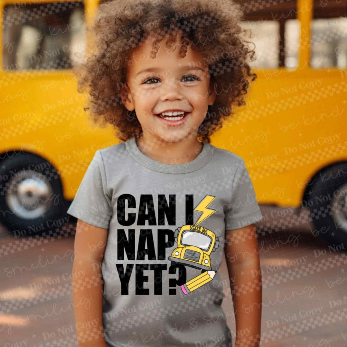 Can I Nap yet bus and pencil (CMLD) DTF transfer