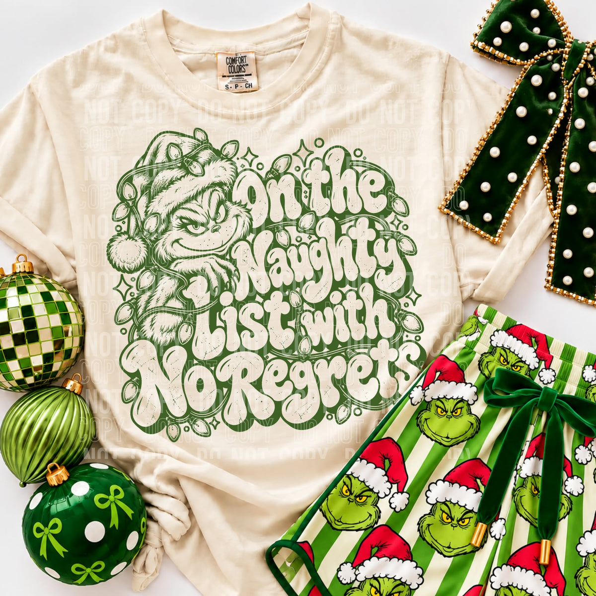 On the naughty list with no regrets (SBB) Sunday Special DTF transfer