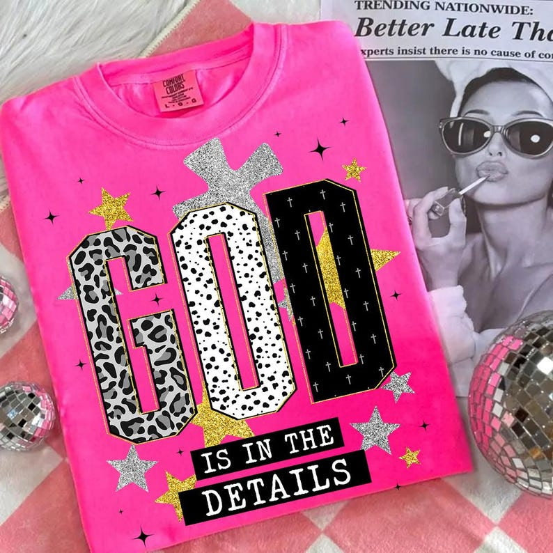 God is in the details stars DTF Transfer
