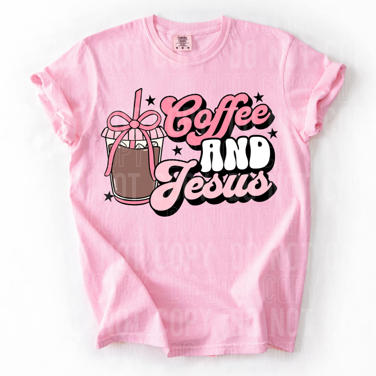 Coffee and Jesus 87221 DTF transfer