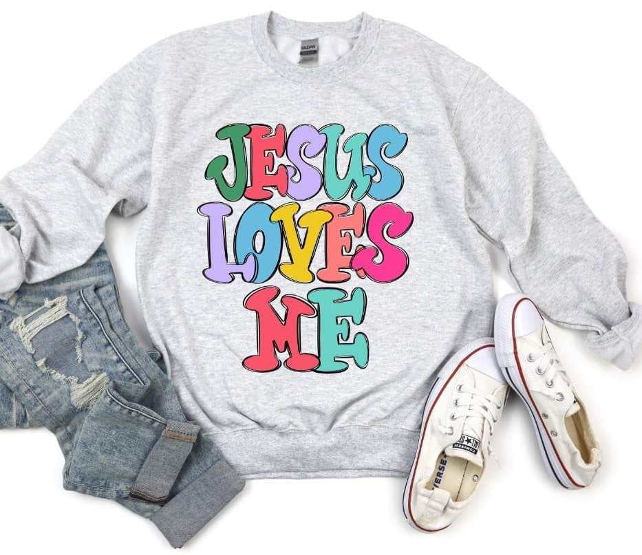 Jesus loves me colorful (S&G) 62722 DTF transfer