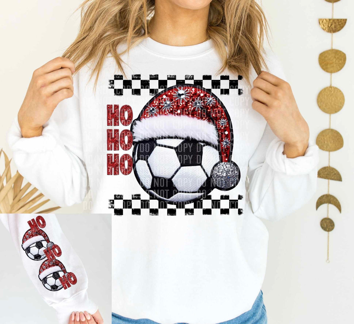 Ho ho ho soccer FRONT 62706 DTF transfer