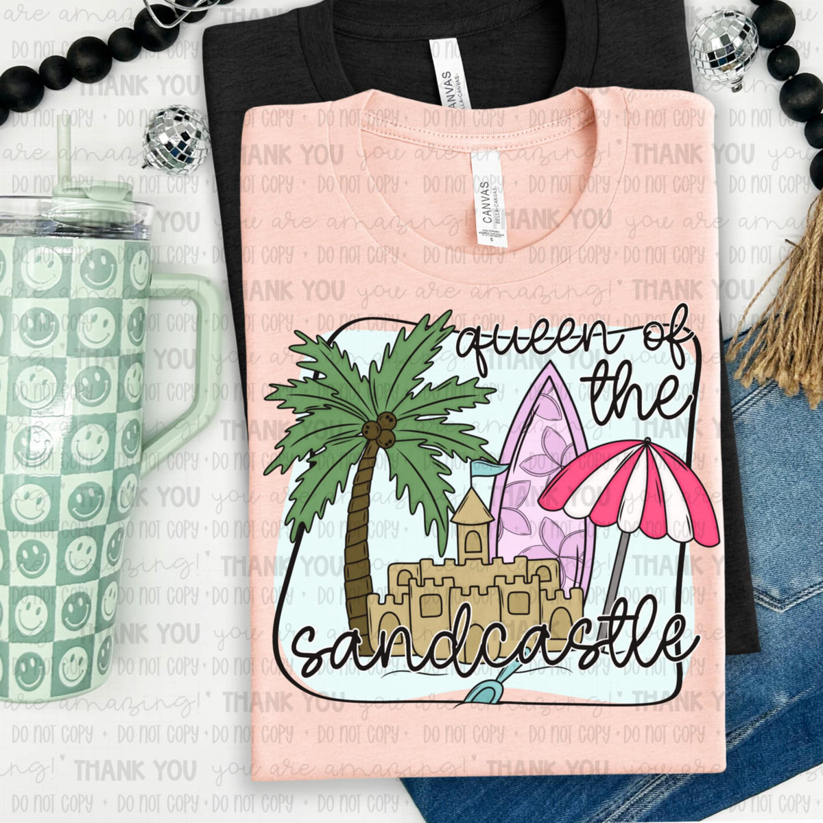 Queen of the sandcastle 106101 DTF transfer