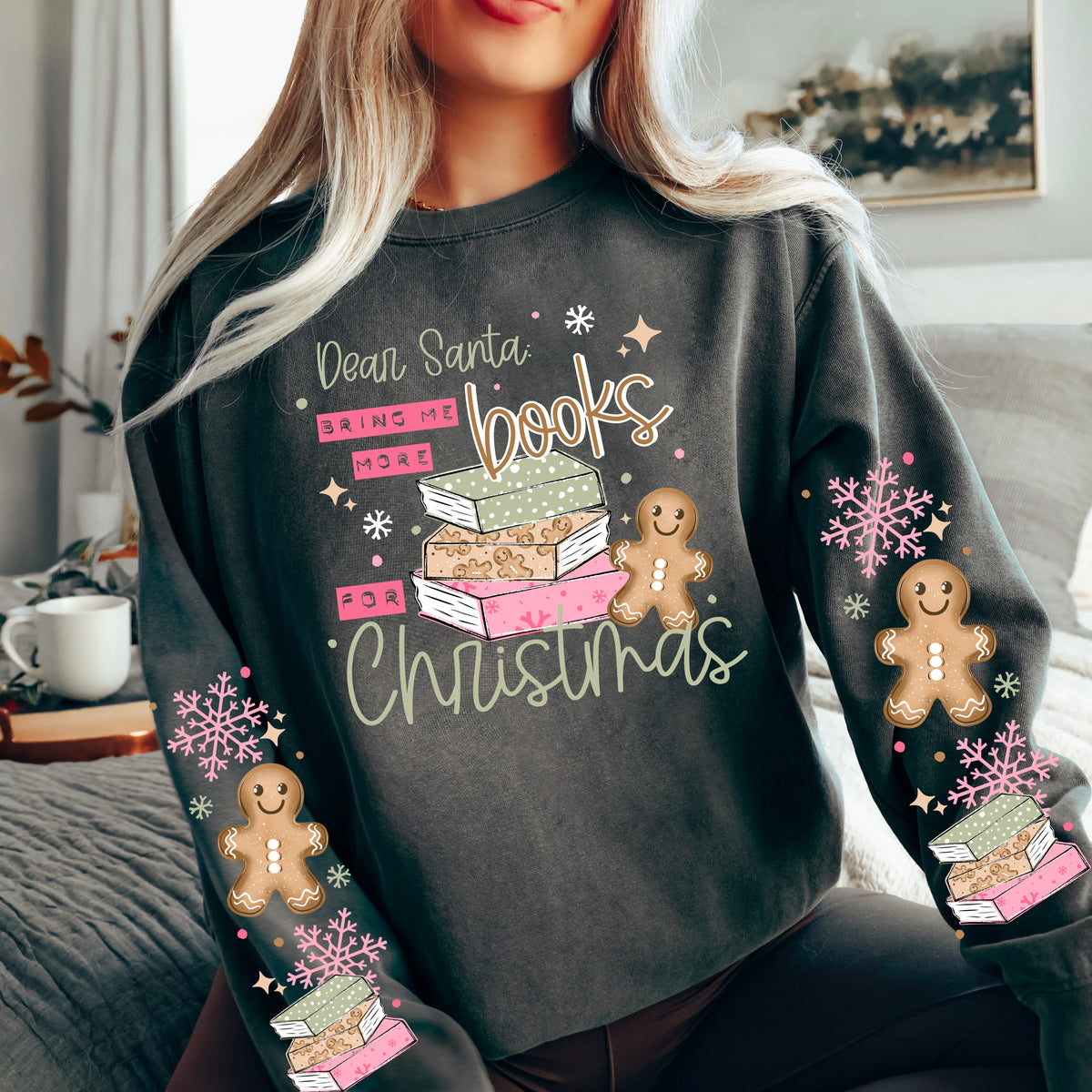 Dear Santa Books (set two sleeves) (CSC) DTF Transfer