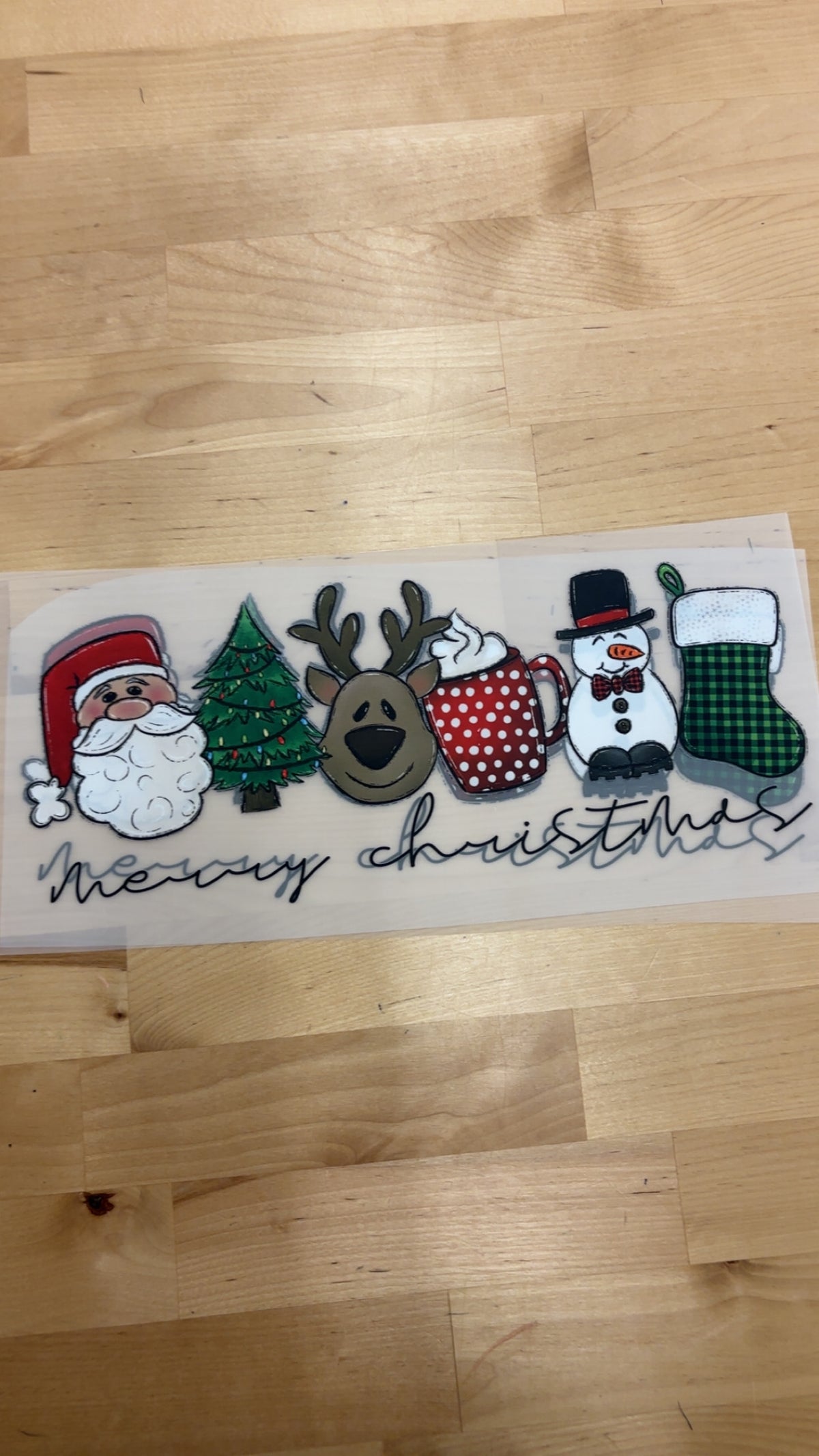 Merry Christmas adult size overprints