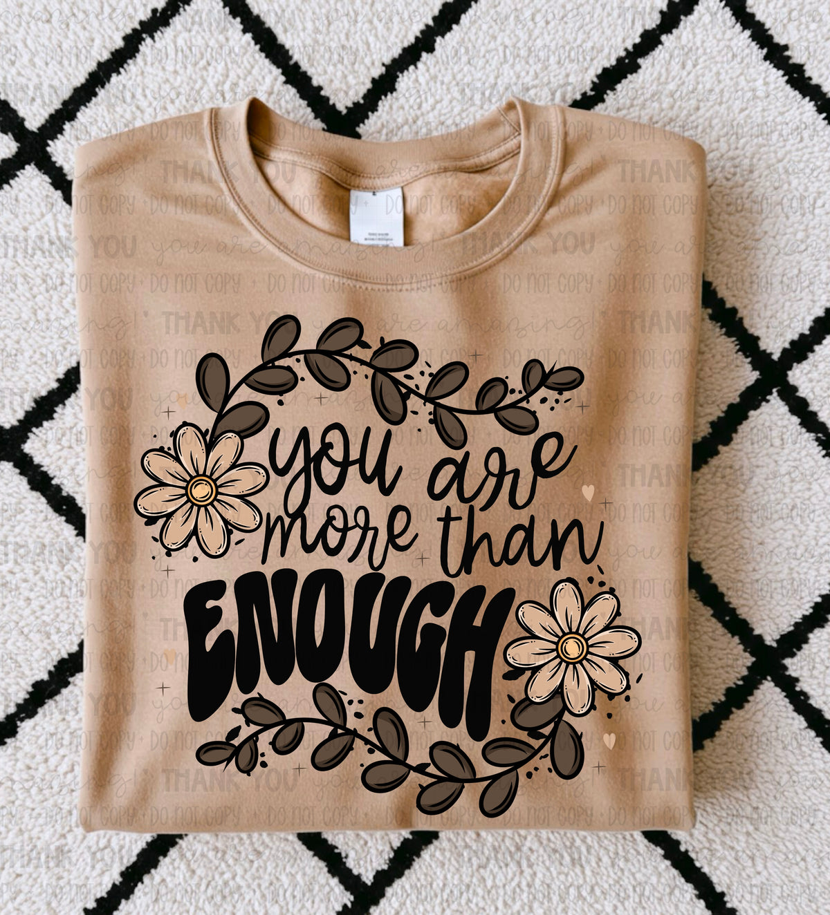 You are more than enough 85745 DTF transfer