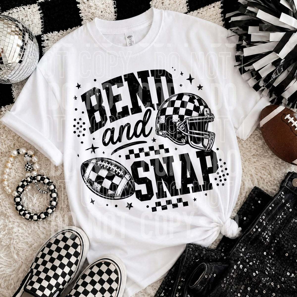 Bend and snap BLACK (SBB) Sunday Special DTF transfer