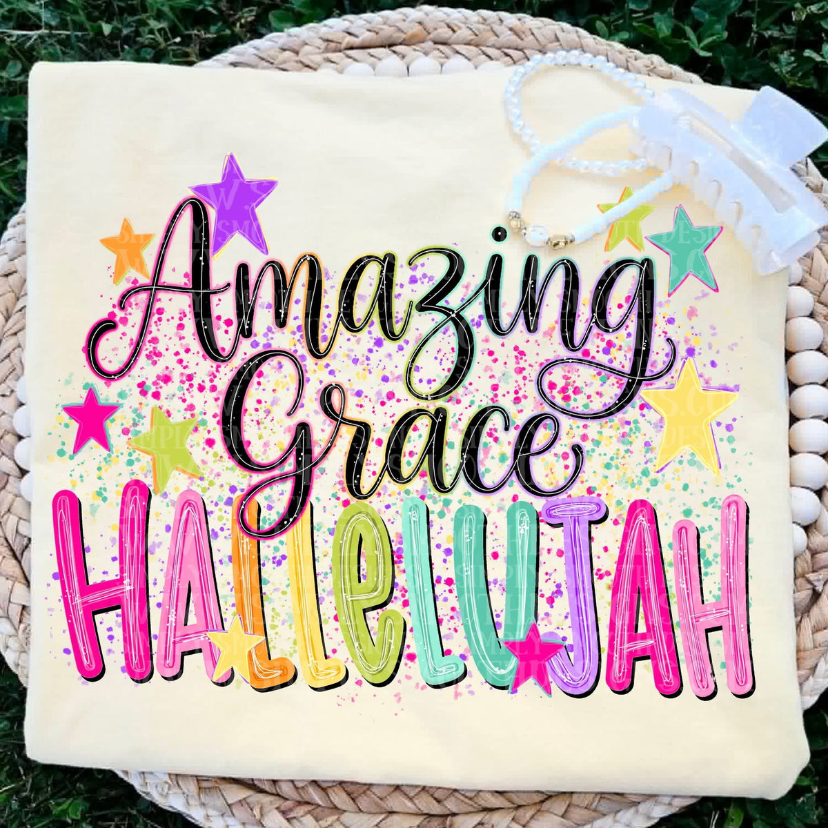 Amazing Grace hallelujah Sunday Special DTF transfer