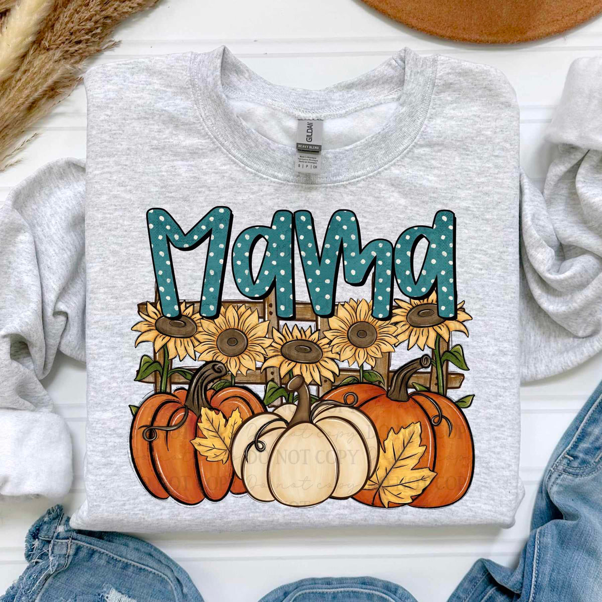 Mama sunflowers and pumpkins (ABD) 60763 DTF transfer