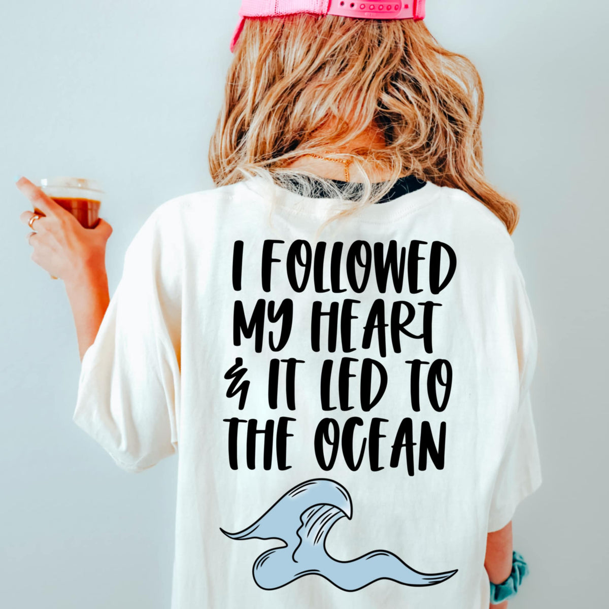 I followed my heart & it led me to the ocean (CMD) 92221 DTF transfer