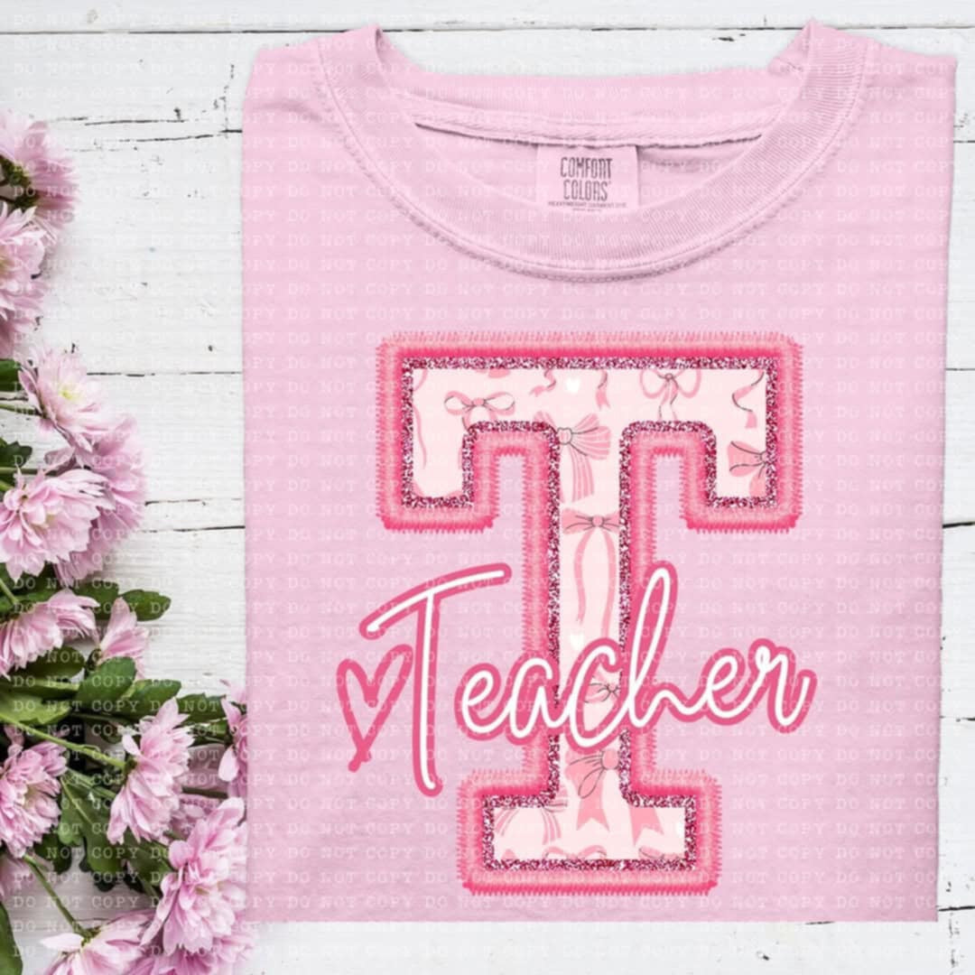 T teacher coquette (ECHT) 93898 DTF transfer