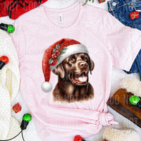 Christmas chocolate lab (SBB) 58702 DTF transfer