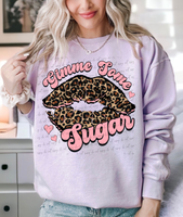 gimme some sugar leopard lips light pink 56363 DTF transfers