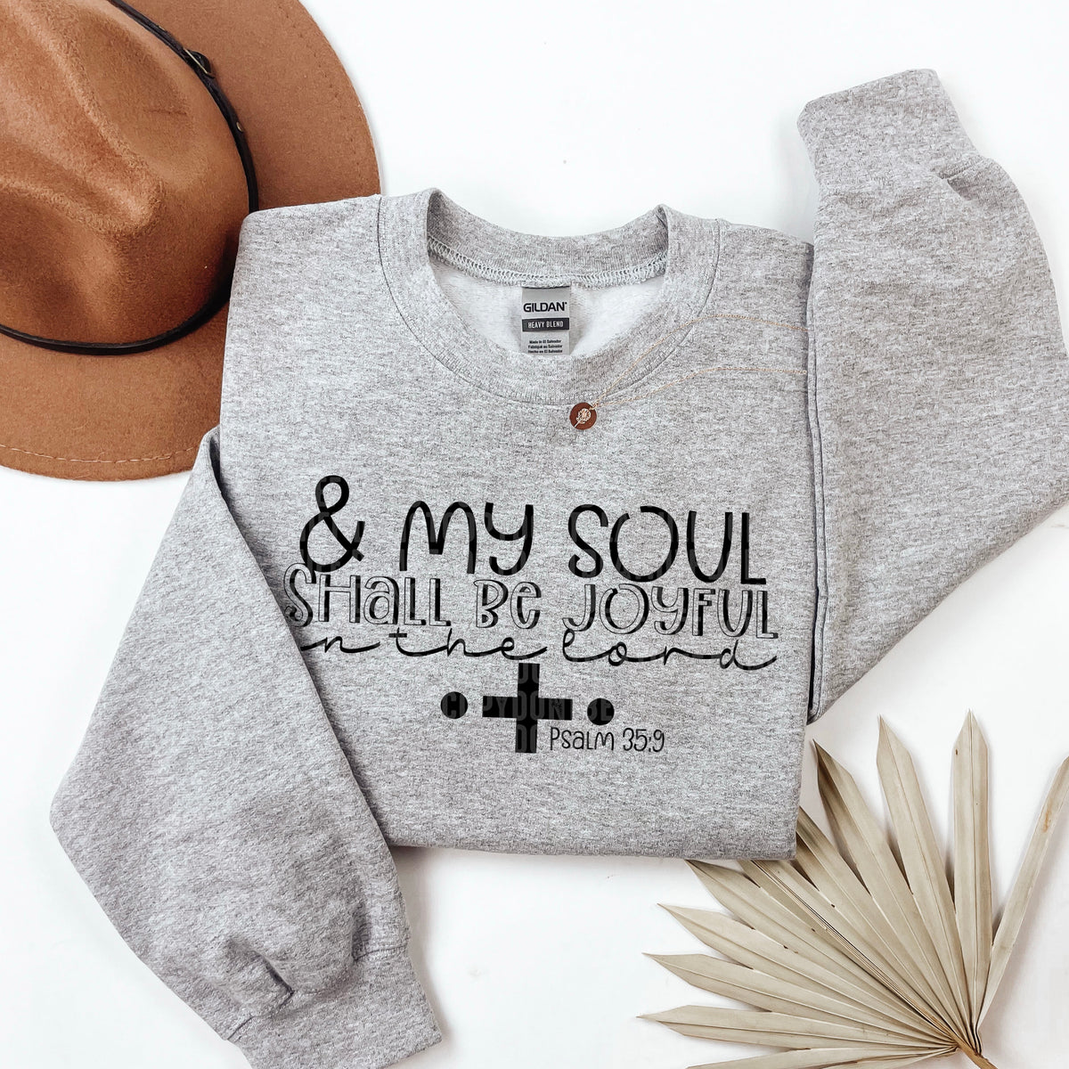 & my soul shall be joyful BLACK 103393 DTF transfer