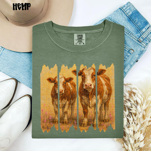 Brown cows (SDD) 99296 DTF transfer