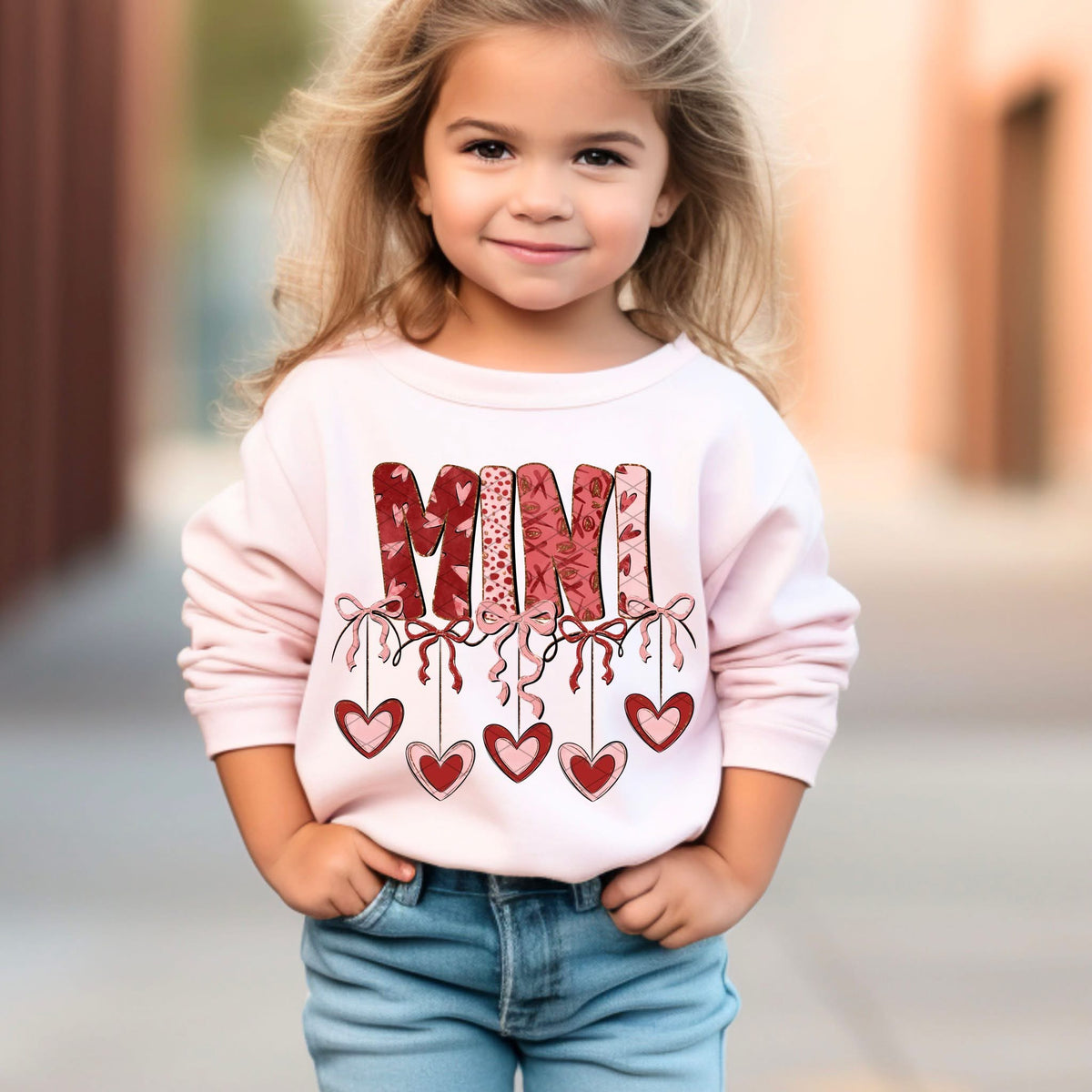 Mini hearts and bows (SDD) DTF transfer