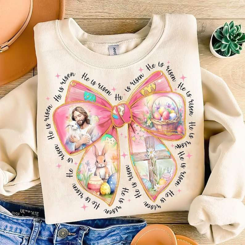 He is risen bow 84357 DTF transfer