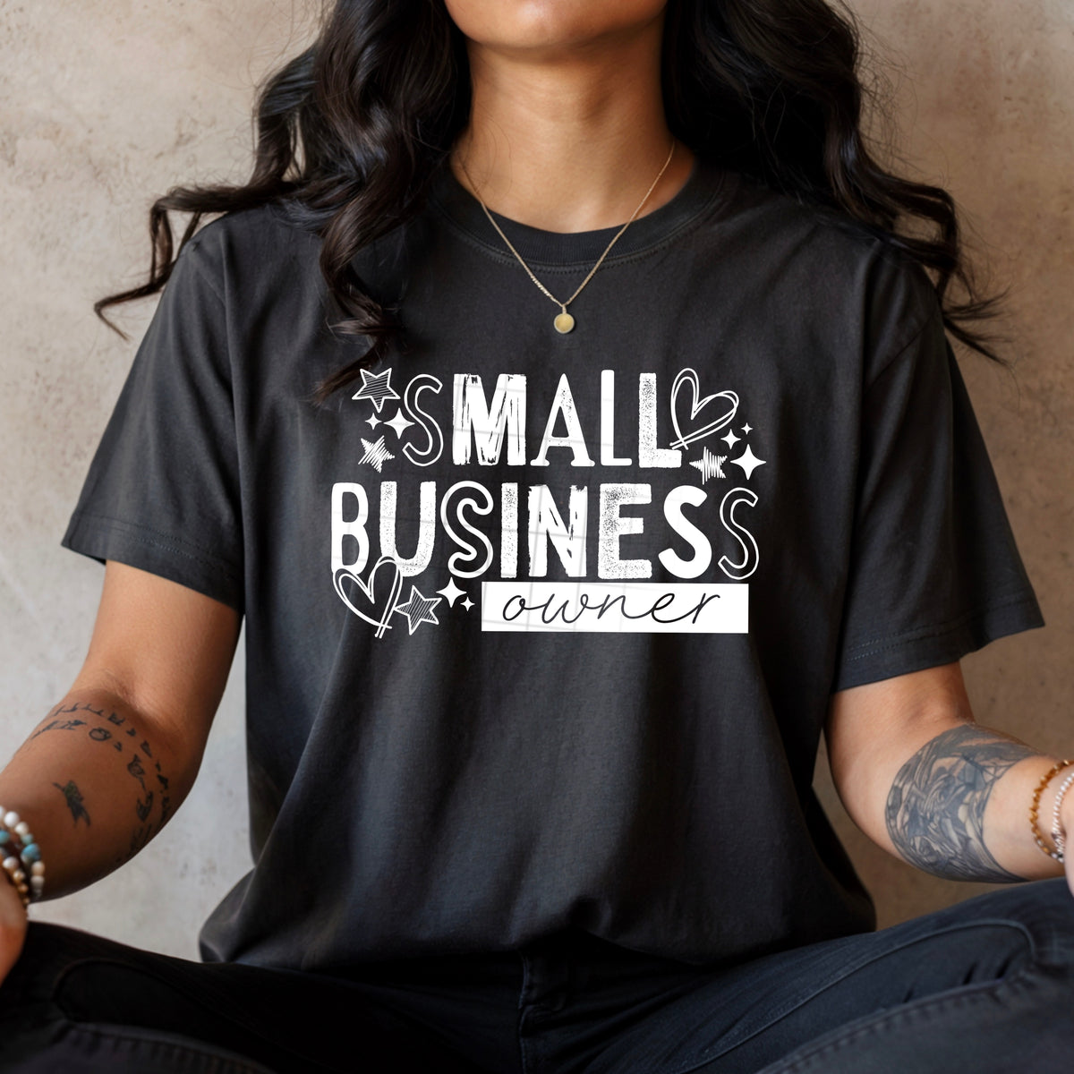 Small Business owner WHITE (CSC) DTF Transfer