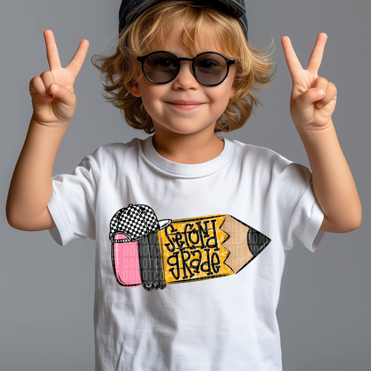 Second grade pencil BOY (SDD) 107456 DTF transfer