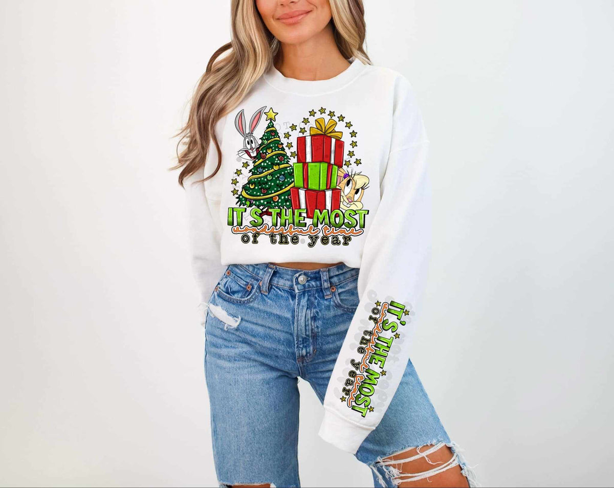 It’s the most wonderful time of the year bugs bunny FRONT ONLY 65561 DTF transfer