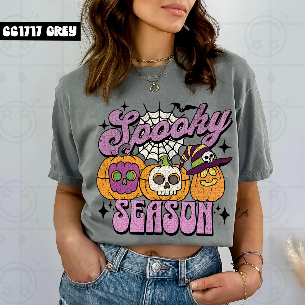 Spooky season purple font 106135 DTF transfer
